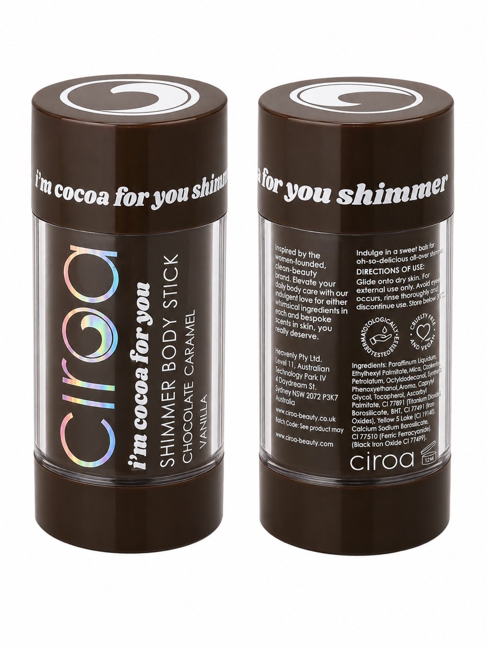 Ciroa Shimmer Body Stick — Chocolate Brown